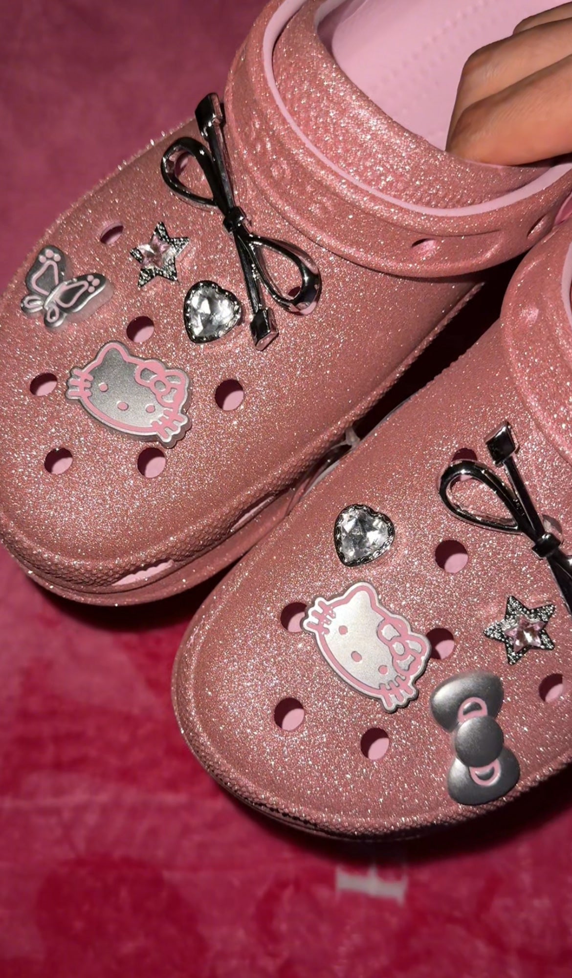 10 Pcs Hello Kitty Shoe Charms, Croc Charms for Kids Boys Girls, Cartoon Decorations & Favors