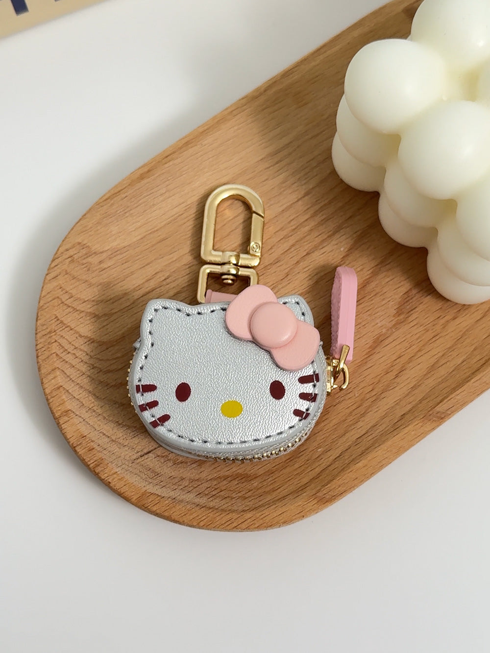 Leather Hello Kitty charm | Keychain | Access card | Bag charm
