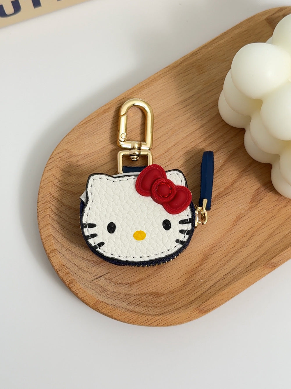 Leather Hello Kitty charm | Keychain | Access card | Bag charm
