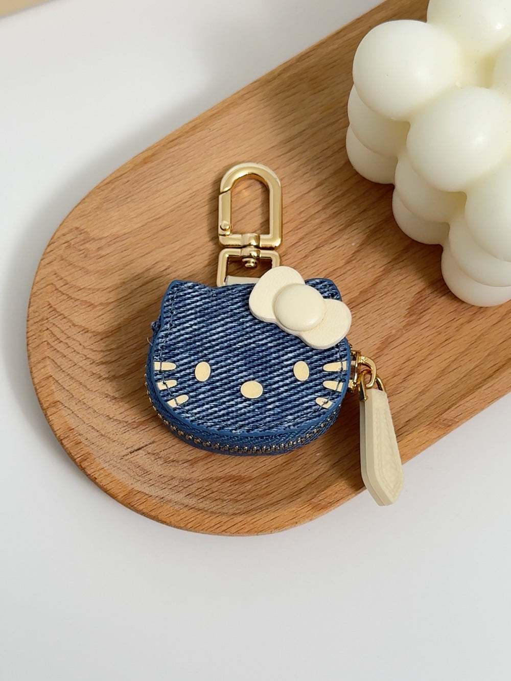Leather Hello Kitty charm | Keychain | Access card | Bag charm