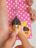 Hello Kitty mushroom charm | Cute cartoon backpack keychain| Gift