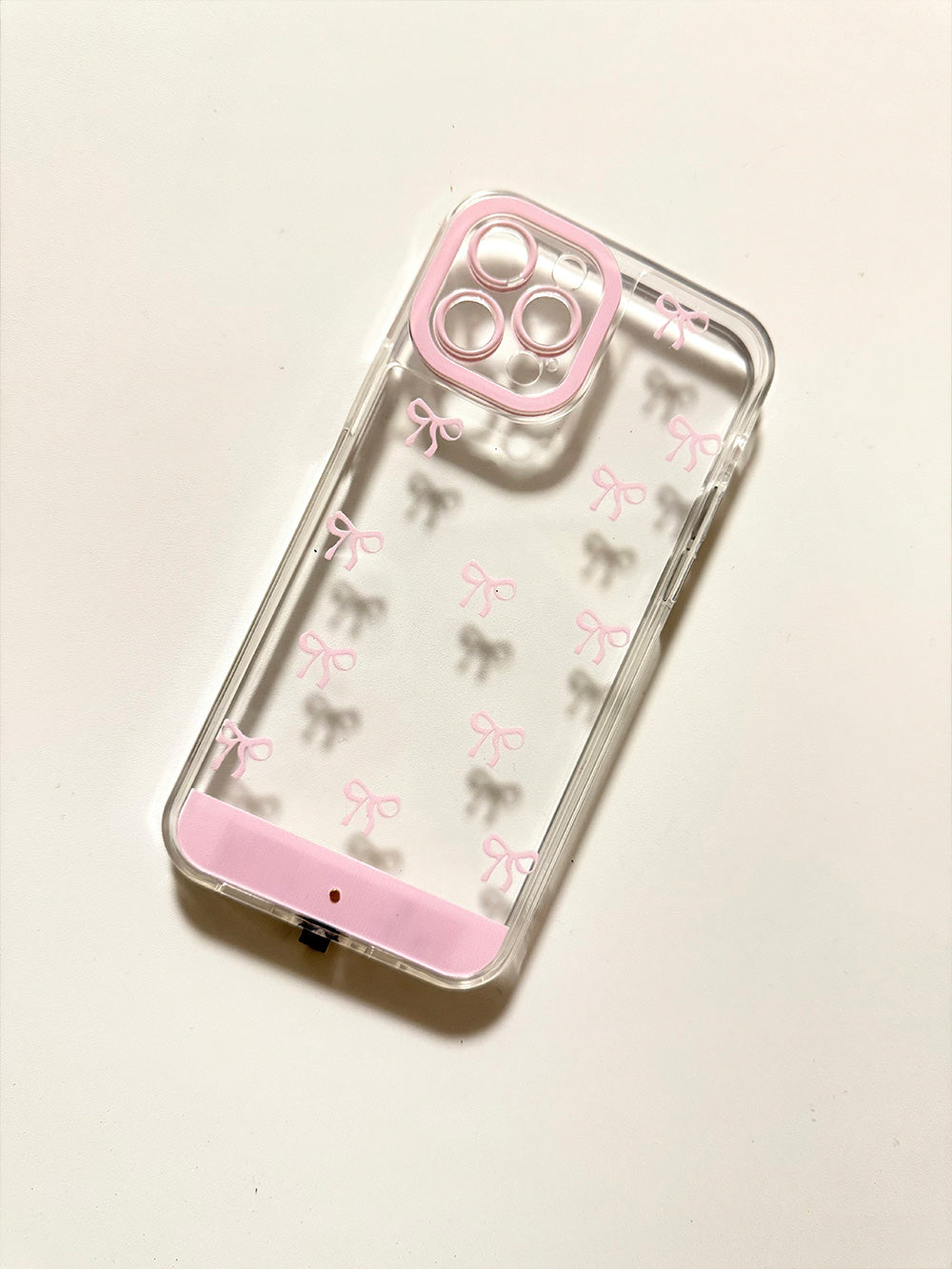 Incoming call flashing phone case |Bow phone case |Light-up phone case |Transparent phone case