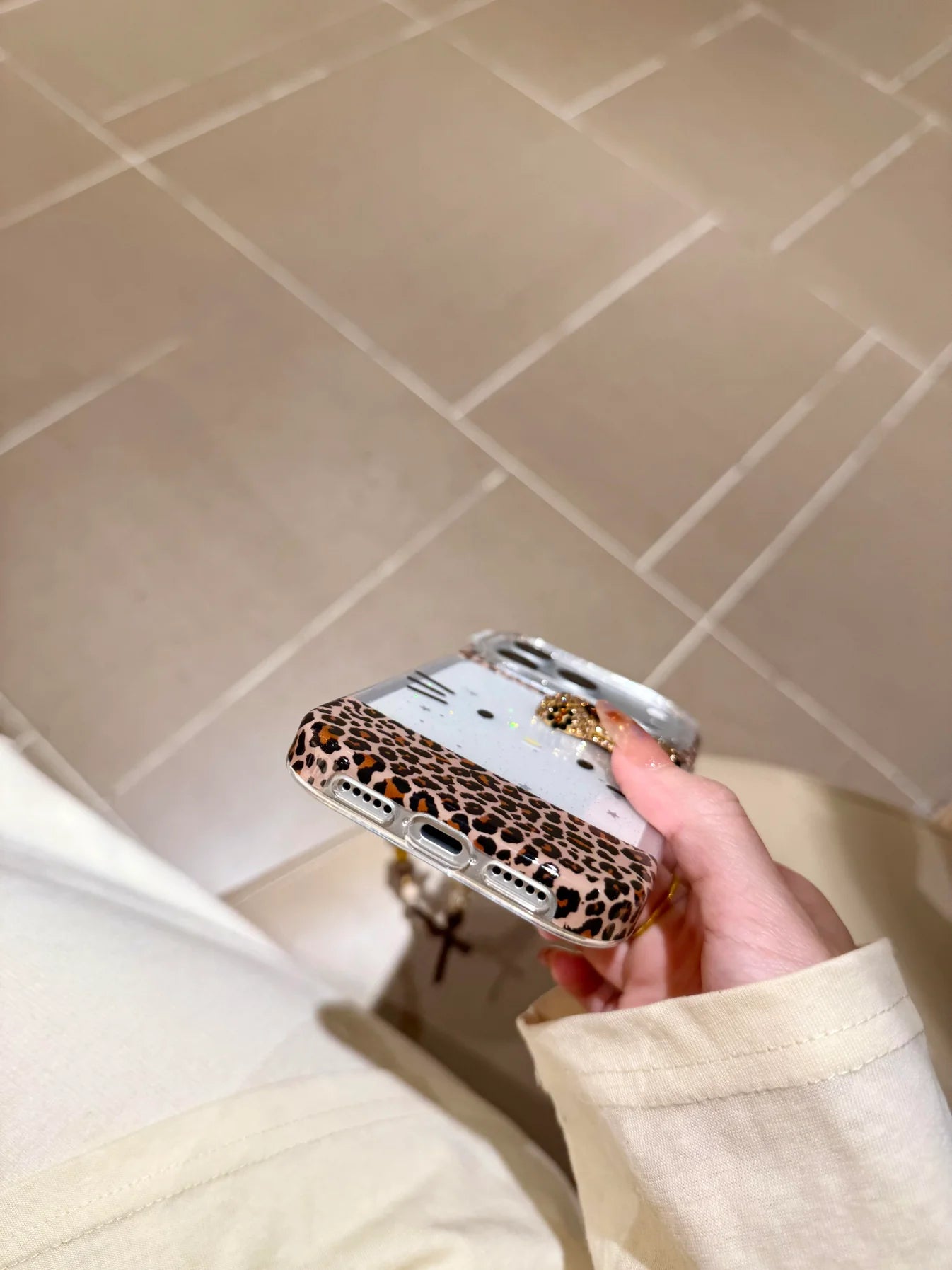 Hellokitty Leopard Print Clear Cute Kawaii Phone Case #20260111